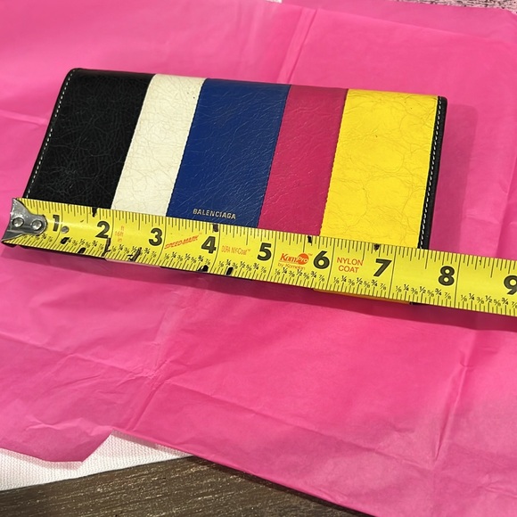 Balenciaga Auth multi color leather wallet (chain not included) - Picture 12 of 17